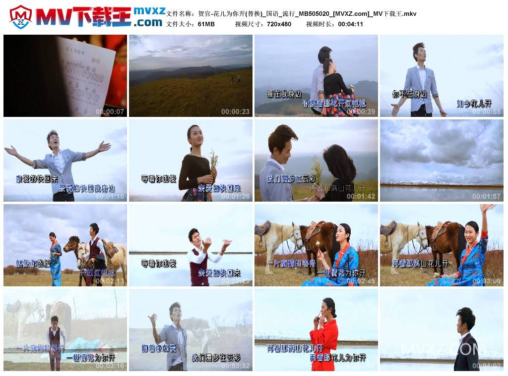 贺宣-花儿为你开(替换)_国语_流行_MB505020